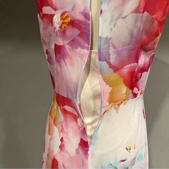 Calvin Klein floral sleeveless midi dress size 6 - Picture 14 of 16